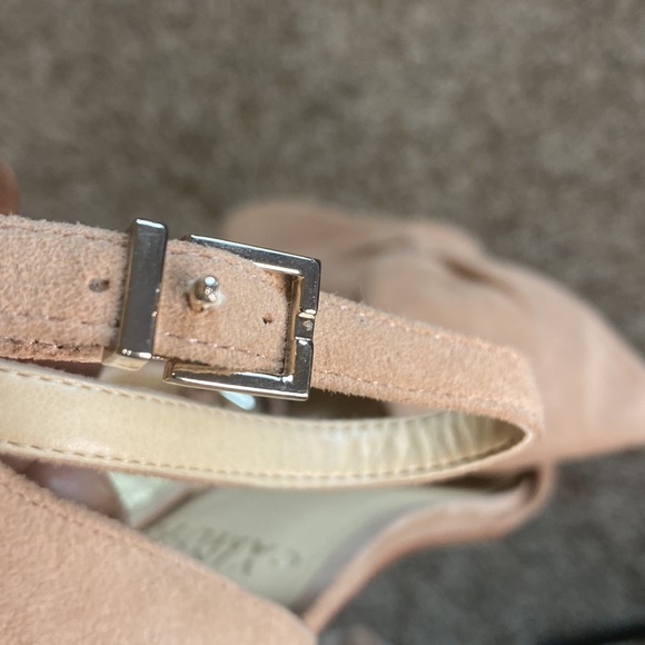 Vince Camuto Nestey Rose Tan Suede Heels 8.5 - Picture 9 of 12